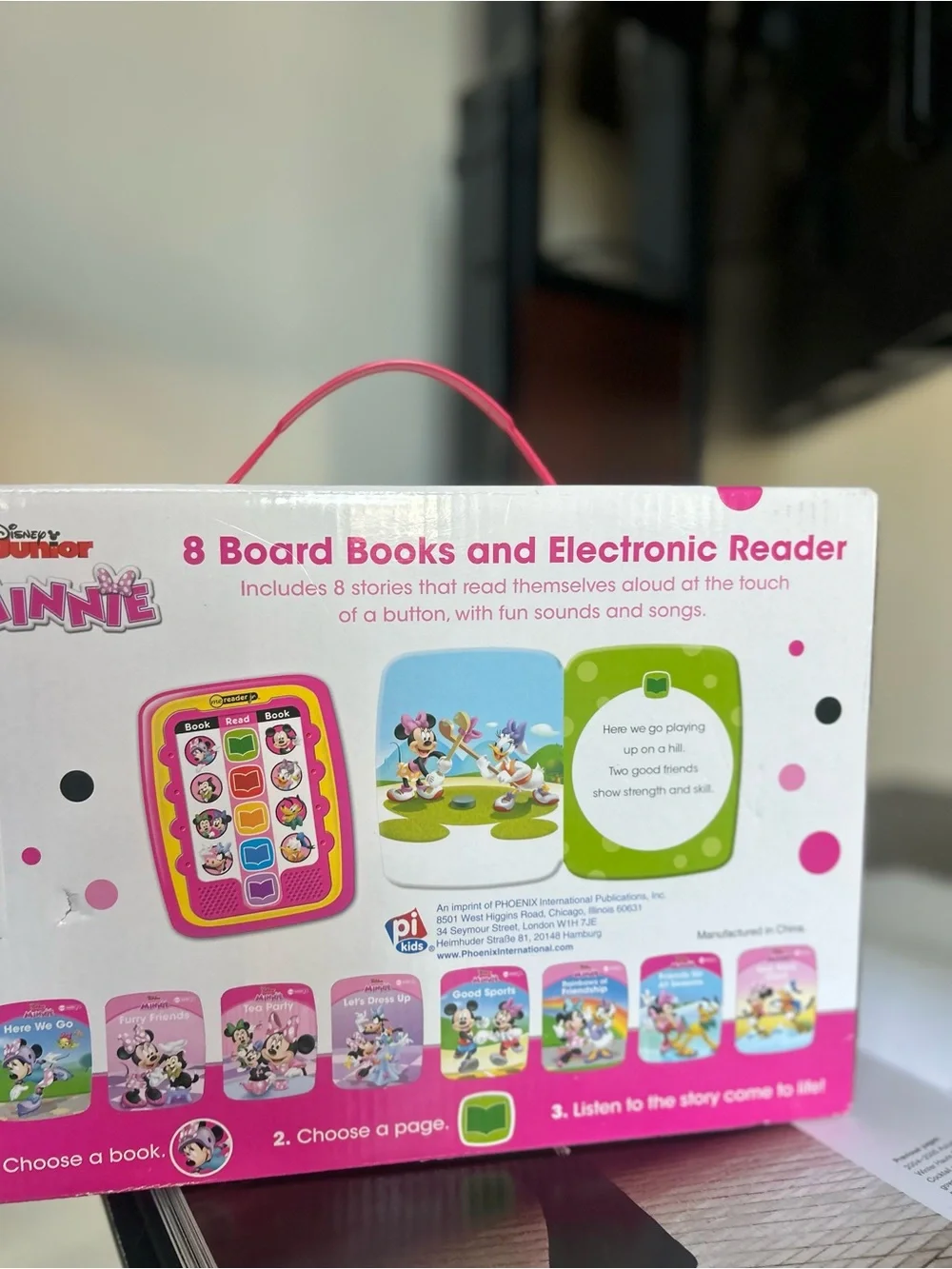 Disney Junior Pink & Yellow Learn-to-Read Toy Tablet
